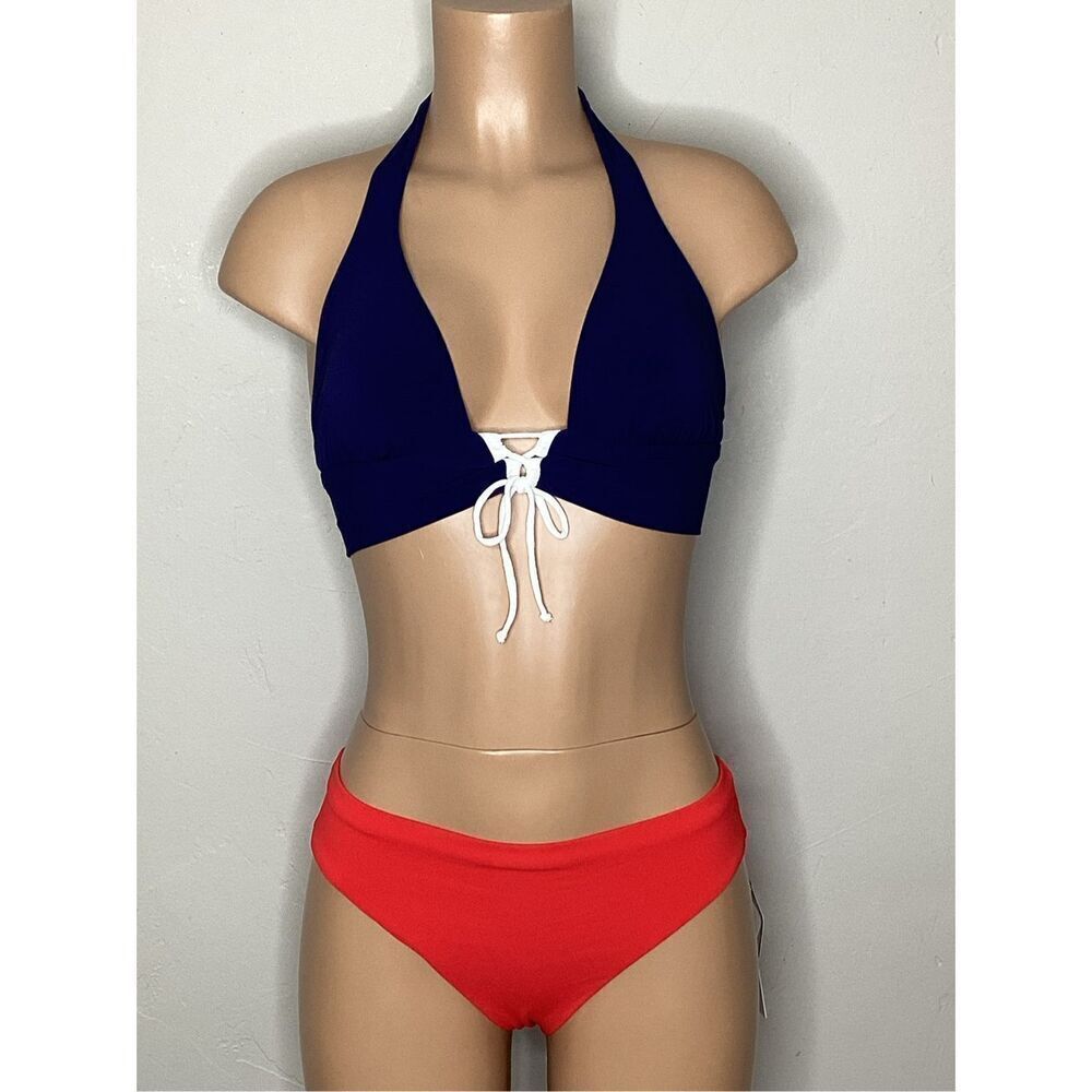 New. Robin Piccone red, white and blue bikini. Medium. Retails $189 - Picture 2 of 8